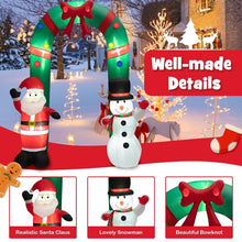 Load image into Gallery viewer, Happy Christmas Holiday Yard Decorations Inflatable W/ LED Lights