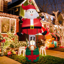 Load image into Gallery viewer, Happy Christmas Holiday Yard Decorations Inflatable W/ LED Lights