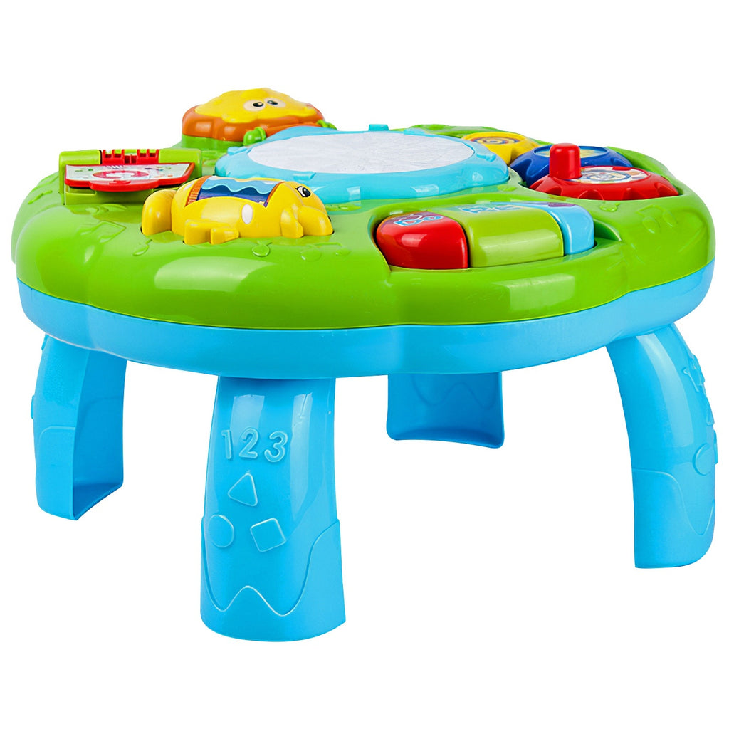 Toddler Musical Learning Table Educational Baby Toys Musical Activity Table Learning Center for 6+ Months Boys Girls Gift