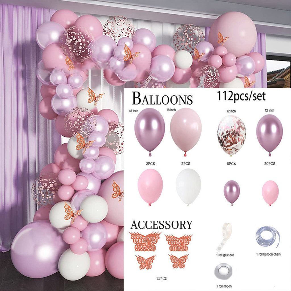 Butterfly Party Balloons Set Balloon Garland Arch Kit