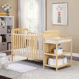 Ramsey Crib and Changer Combo Natural Wood