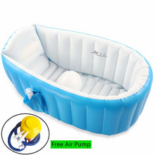 Load image into Gallery viewer, Baby Inflatable Bathtub; Portable Toddler Bathtub Baby Bath Tub Foldable Travel Tub with Air Pump