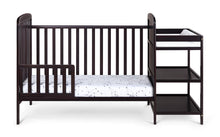 Load image into Gallery viewer, Ramsey 3-in-1 Convertible Crib and Changer Combo Espresso