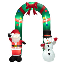 Load image into Gallery viewer, Happy Christmas Holiday Yard Decorations Inflatable W/ LED Lights