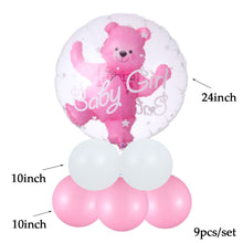 Load image into Gallery viewer, 4D Transparent Baby Boy Girl Blue Pink Bubble Balloon Bear Foil Balloons Kids Birthday Gender Reveal Baby Shower Decorations