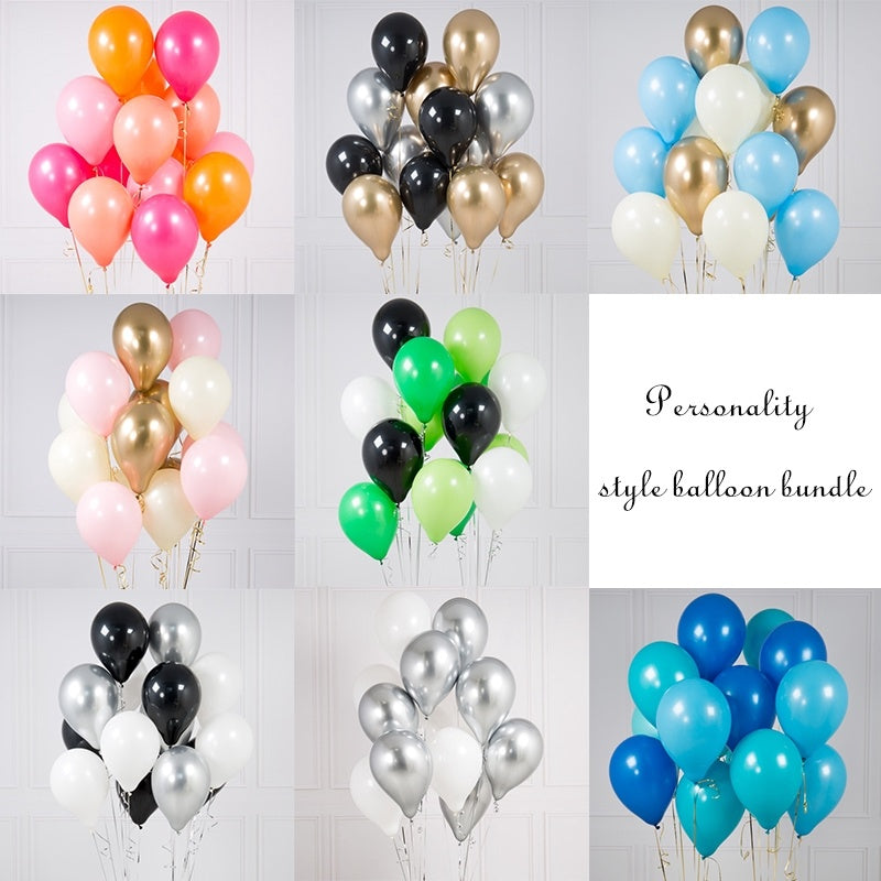 14PCS/set Party Balloons Rose Gold Helium Ballons Boy Girl Baby Shower Party Supplies