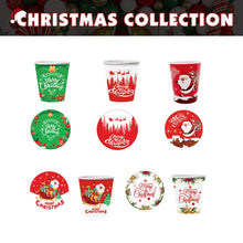 Load image into Gallery viewer, 30 PCS Christmas Paper Plates,9 inches Christmas Party Supplies 6 Designs Snowman and Santa Claus Disposable Plates for Christmas Party Dinner Tableware Decoration Supplies