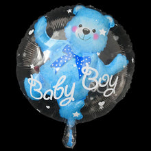 Load image into Gallery viewer, 4D Transparent Baby Shower Boy Girl Bear Bubble Ball Kids 1st Birthday Party Blue Pink Helium Balloon Gender Reveal Decoration