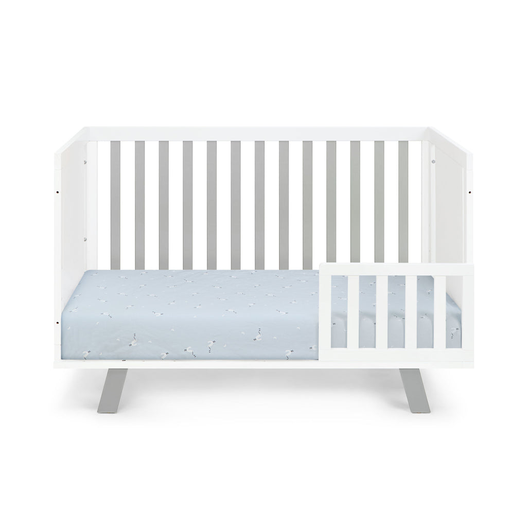 Livia 3-in-1 Convertible Island Crib White/Gray