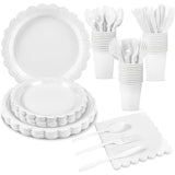 350 Pcs Plates and Napkins, 50 Guest Boy or Girl Gender Reveal Party Supplies Include Plates Napkin Cup Plastic Spoon Fork Knive