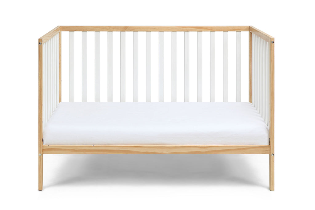 Deux Remi 3-in-1 Convertible Island Crib Natural/White