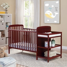 Load image into Gallery viewer, Ramsey Crib and Changer Combo Cherry