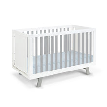 Load image into Gallery viewer, Livia 3-in-1 Convertible Island Crib White/Gray