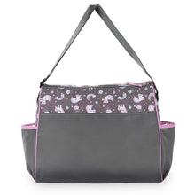 Load image into Gallery viewer, Baby Boom Happy Unicorn Duffle Diaper Bag - Gray Print