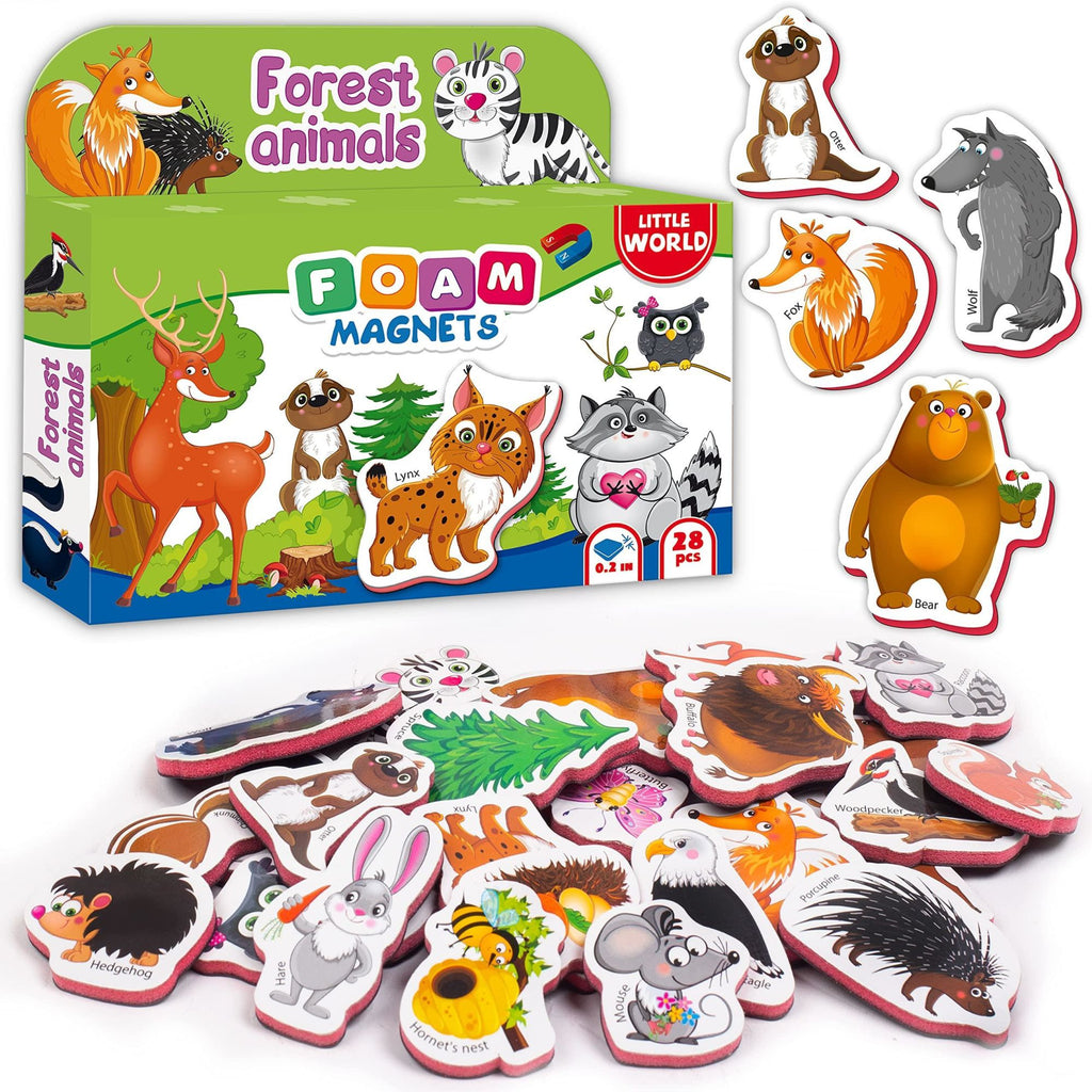 28 Foam Fridge Magnets for Toddlers Large Toddler Magnets Refrigerator Magnets for Kids Animal Magnets for Kids on Fridge