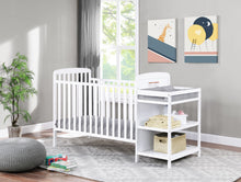 Load image into Gallery viewer, Ramsey 3-in-1 Convertible Crib and Changer Combo White