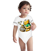 Load image into Gallery viewer, Baby Onesie® Short Sleeve Pooh Baby Bear Bodysuit Newborn To 2T, White