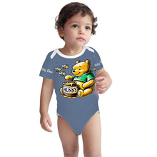 Load image into Gallery viewer, Baby Onesie® Short Sleeve Pooh Baby Bear Bodysuit Newborn To 2T, Blue Jean