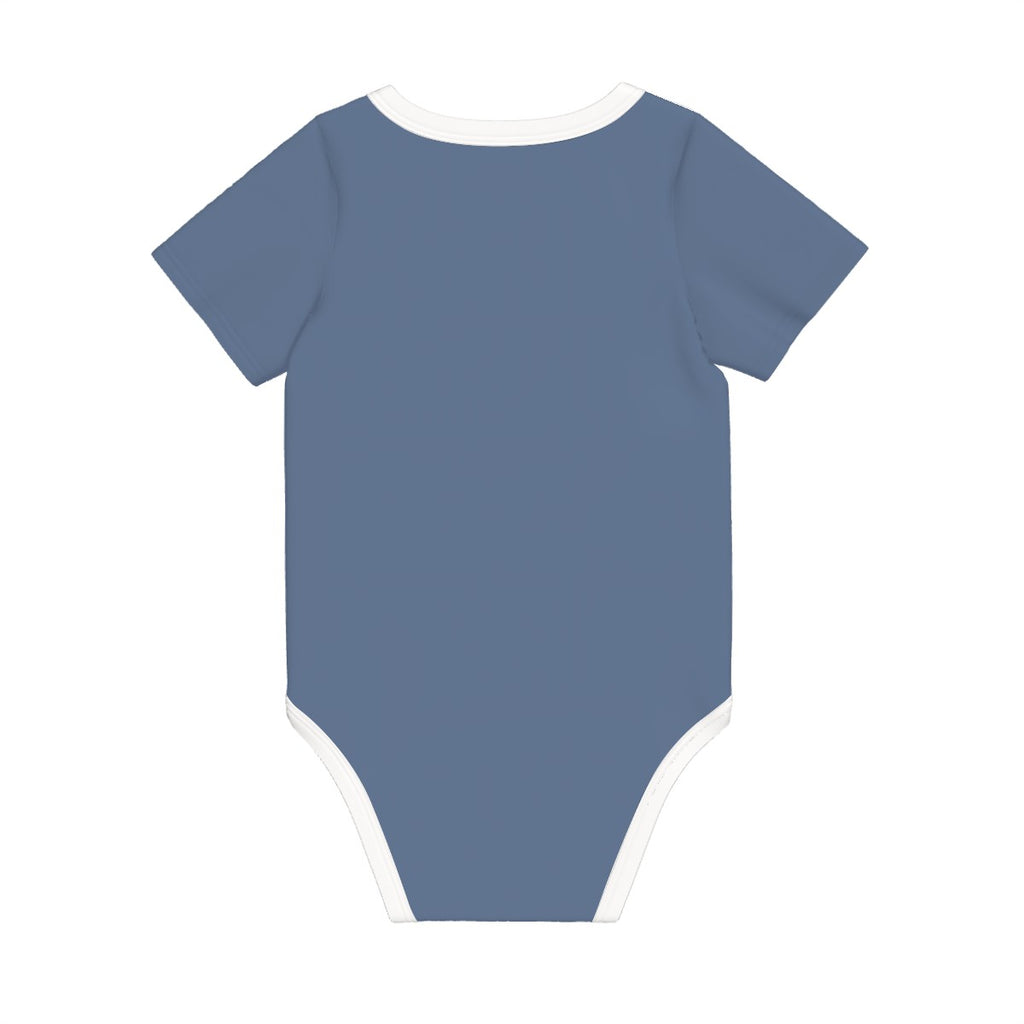 Baby Bear Onesie® Cotton Short Sleeve Pooh Newborn To 2T, Blue Jean