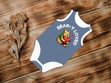 Load image into Gallery viewer, Baby Onesie® Cotton Short Sleeve Pooh Baby Bear Bodysuit Newborn To 2T, Blue Jean