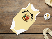 Load image into Gallery viewer, Baby Bear Onesie® Cotton Sleeveless Summer Pooh Bodysuit Newborn To 2T, Butter