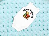 Baby Bear Onesie® Cotton Sleeveless Summer Pooh Bodysuit Newborn To 2T, White