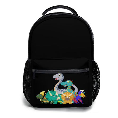 Personalized School Backpack Bag Insulated Lunch Tote Bag Pencil Bag Pouch Set of 3 for School With Cute Dinosaurs