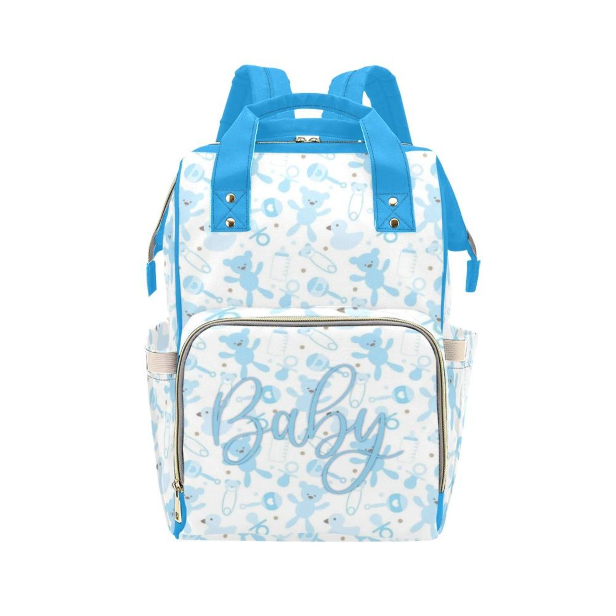 Designer Diaper Bags - Backpack Baby Bag Baby Blue For Boys - Multi-Function Backpack