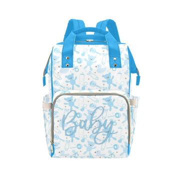 Designer Diaper Bags - Backpack Baby Bag Baby Blue For Boys - Multi-Function Backpack