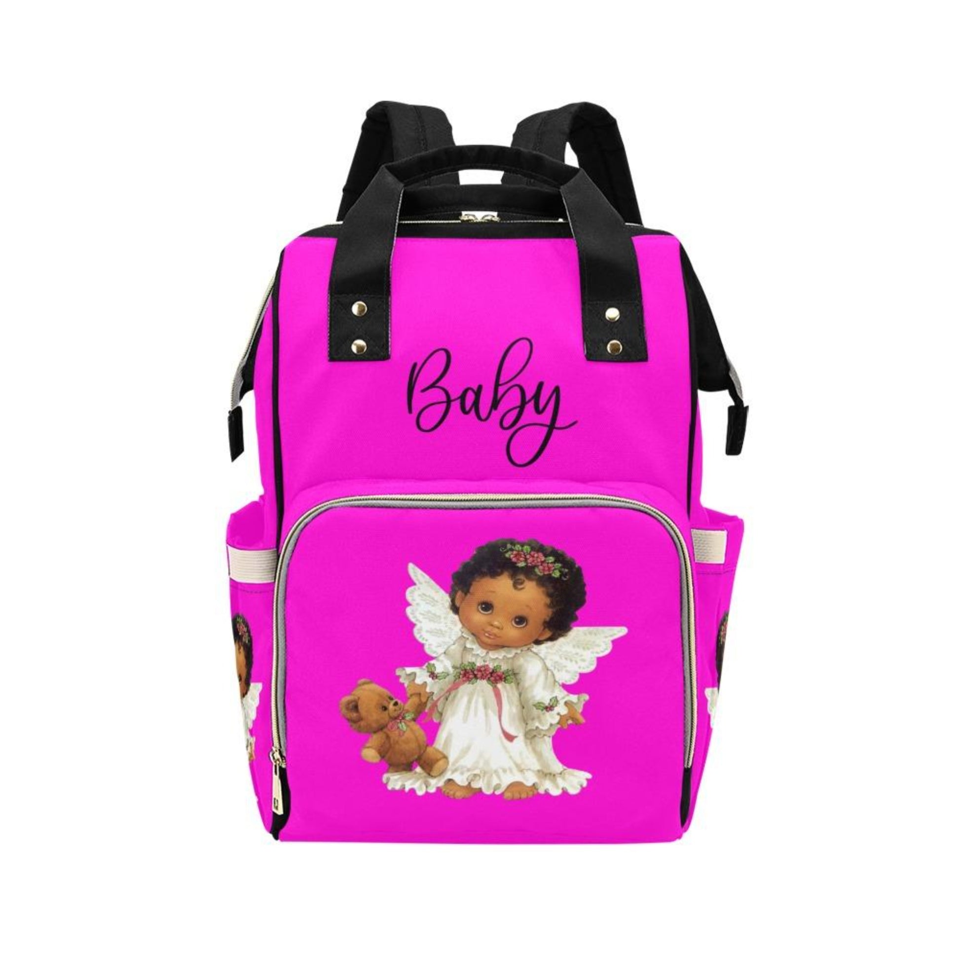 Designer Diaper Bags - Backpack Baby Bag Cutest African American Baby