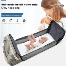 Load image into Gallery viewer, Diaper Bag Backpack With Expandable Play Area Changing Station - Large Capacity
