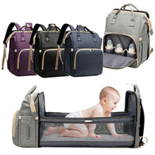 Load image into Gallery viewer, Diaper Bag Backpack With Expandable Play Area Changing Station - Large Capacity