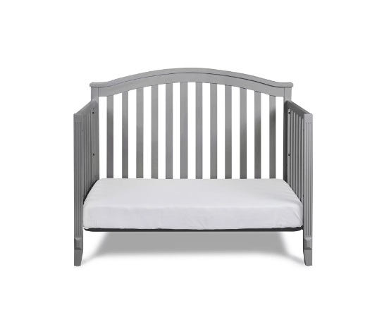 AFG Kali II 4-in-1 Convertible Crib with Toddler Guardrail in Gray