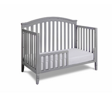 Load image into Gallery viewer, AFG Kali II 4-in-1 Convertible Crib with Toddler Guardrail in Gray