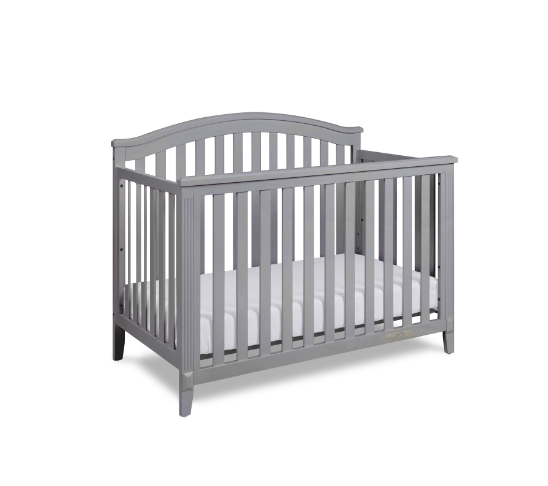 AFG Kali II 4-in-1 Convertible Crib with Toddler Guardrail in Gray