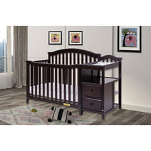 Load image into Gallery viewer, Athena 4566E AFG Kali 4-in-1 Crib with Changer - Espresso