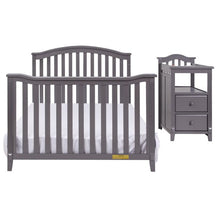 Load image into Gallery viewer, Athena 4566G AFG Kali 4-in-1 Crib with Changer - Grey