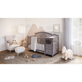 Athena 4566G AFG Kali 4-in-1 Crib with Changer - Grey