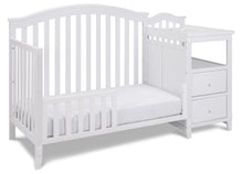 Load image into Gallery viewer, Athena AFG Baby Furniture Kali 4-in-1 Crib with Changer and Storage in White