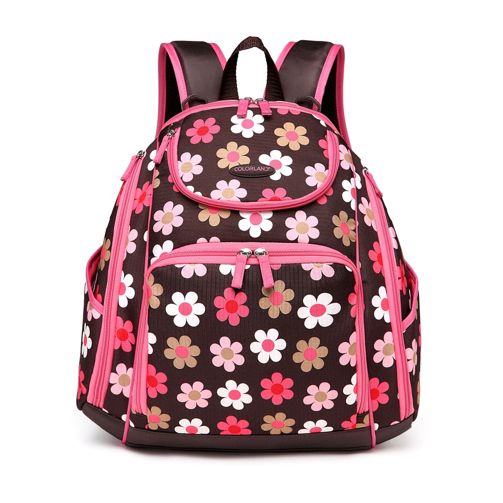 MKF Collection Amazing Mom Colorland Leslie Multi-Pocket Baby Diaper Backpack
