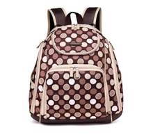 Load image into Gallery viewer, MKF Collection by Mia K.  BP-125MM-BR Amazing Mom Colorland Leslie Multi-Pocket Baby Diaper Backpack  Brown