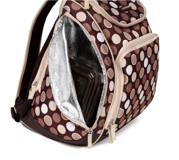 brown leather diaper backpack Baby Diaper Backpack