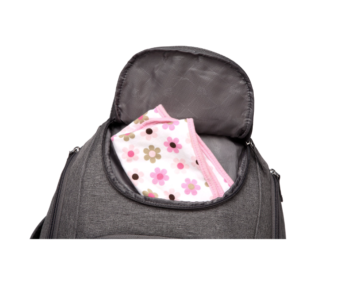 MKF Collection by Mia K.  BP-125MM-GRY Amazing Mom Colorland Leslie Multi-Pocket Baby Diaper Backpack  Gray