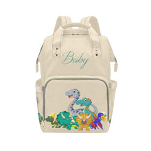 Load image into Gallery viewer, Designer Baby Bag With Cute Cartoon Dinosaurs - Waterproof Multifunction Backpack