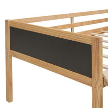 Load image into Gallery viewer, Twin Size Loft Bed Wood Bed with Two Storage Boxes - Natural Wood