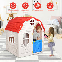 Load image into Gallery viewer, Kids Cottage Playhouse Foldable Plastic Indoor Outdoor Toy House