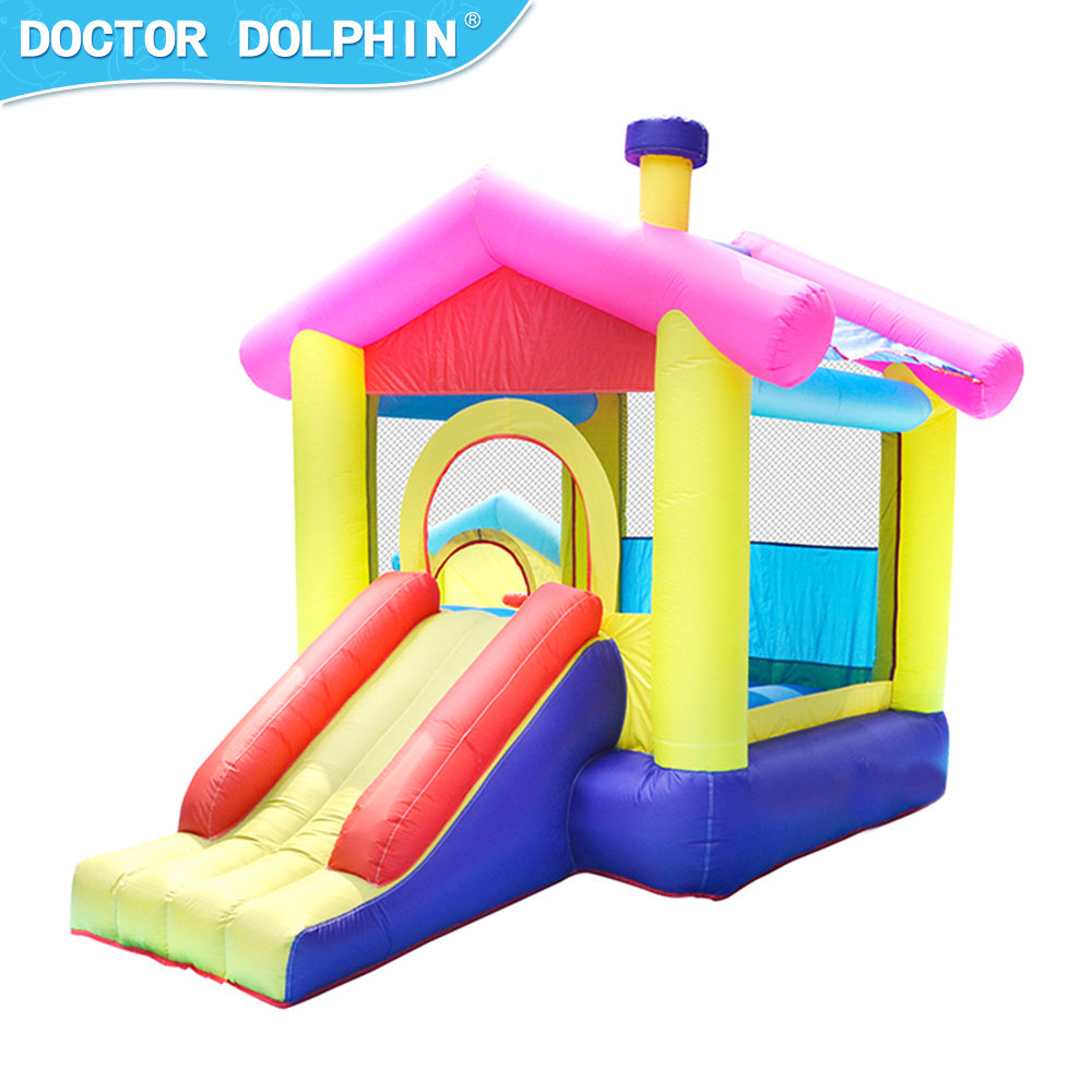 Inflatable Bounce House Bouncy House w/ Slide and 350W Blower - 420D and 840D