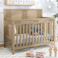 Load image into Gallery viewer, Certified Baby Safe Crib, Pine Solid Wood, Non-Toxic Finish, Hazel Wood