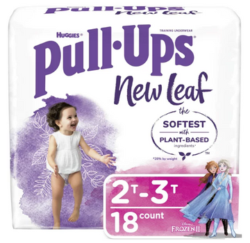 Pull-Ups Girls' New Leaf Training Pants Size 2T-3T;  18 Ct