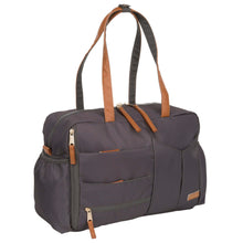 Load image into Gallery viewer, MoDRN Oliver Let&#39;s Go Tote Diaper Bag with Changing Pad and Stroller Straps, Gray